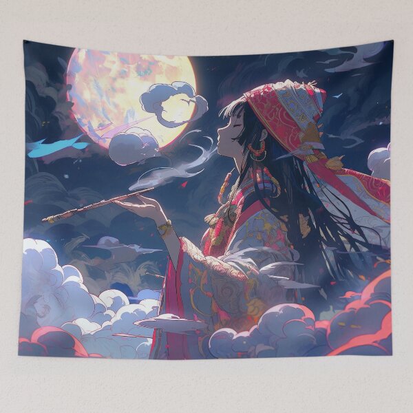 Item preview, Smoking Night Serenity Anime Girl designed and sold by bubblegoth.