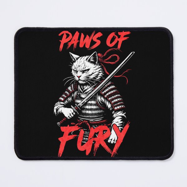 Item preview, Paws of Fury - Samurai Cat designed and sold by TotemTrovia.