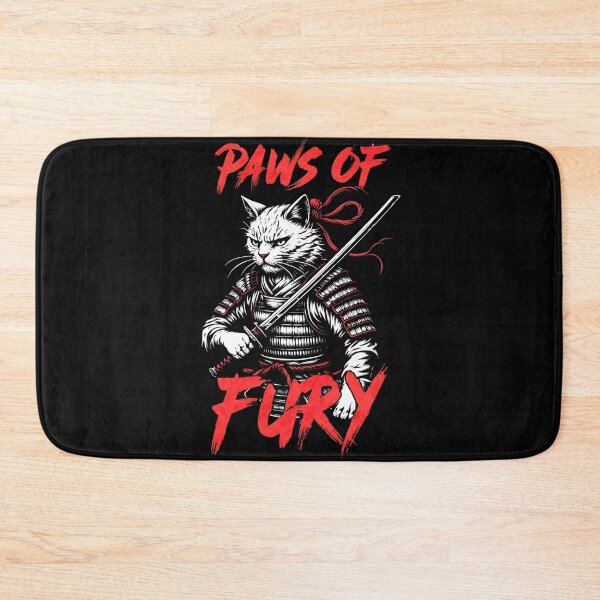 Item preview, Paws of Fury - Samurai Cat designed and sold by TotemTrovia.