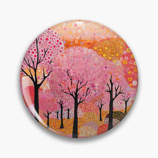 Item preview, Japanese Flowering Trees, Polka Dot Forest designed and sold by Neika Shimm Designs.