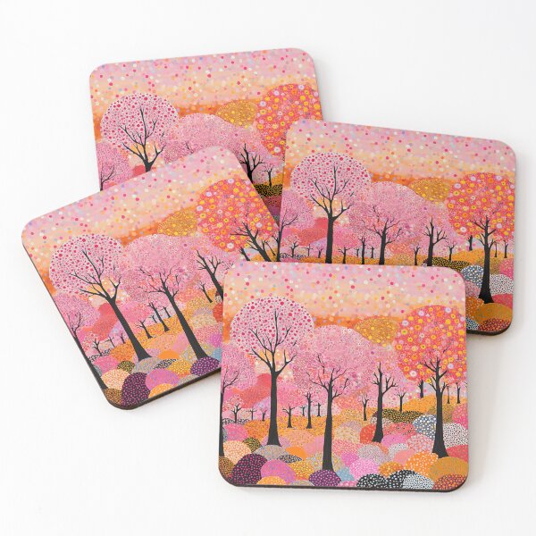 Item preview, Japanese Flowering Trees, Polka Dot Forest designed and sold by Neika Shimm Designs.