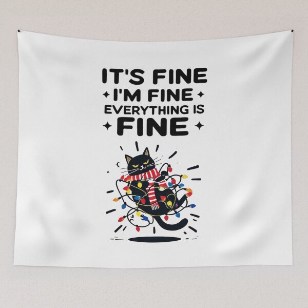 Item preview, Everything is Fine - Funny Quote Design - Gift for pet lover  designed and sold by Colorful-Garden.