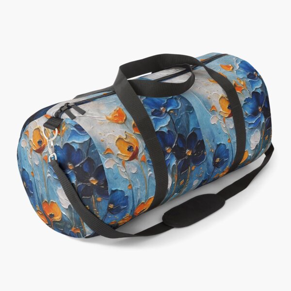 Item preview, Blue and Orange Blooms designed and sold by Ravenbluff.