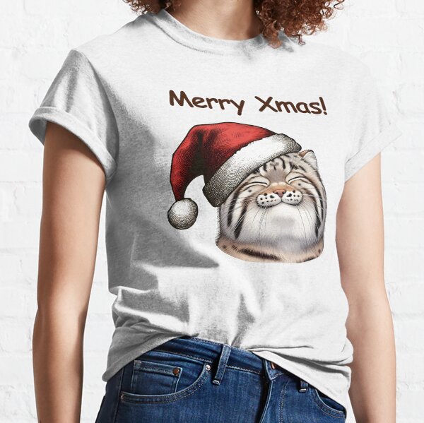 Vista previa del artículo con la obra «Gato de Navidad hecho con papel manual», diseñado y vendido por Marichkaart.