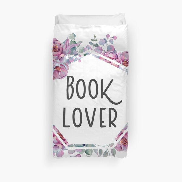 Booklover - Floral Design Duvet Cover