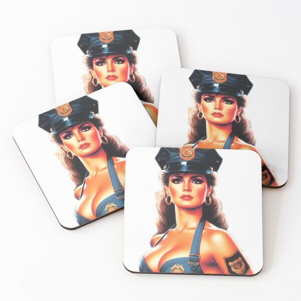 Item preview, Mujer policía caliente designed and sold by PulpVintage.