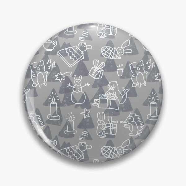 Item preview, Crazy animal exchanging Christmas gifts gray designed and sold by Alessandro Remo Mazzoni Remotextiles.