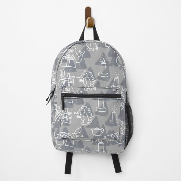 Item preview, Crazy animal exchanging Christmas gifts gray designed and sold by Alessandro Remo Mazzoni Remotextiles.