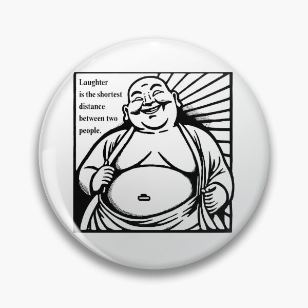 Item preview, Buddha and Laughter Quote designed and sold by Art-by-Rita.