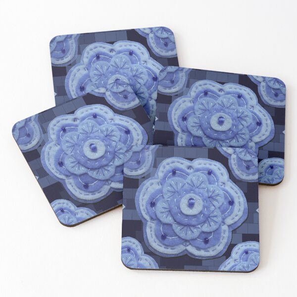 Item preview, Stitched Purple Petals  designed and sold by pinebluedesign.