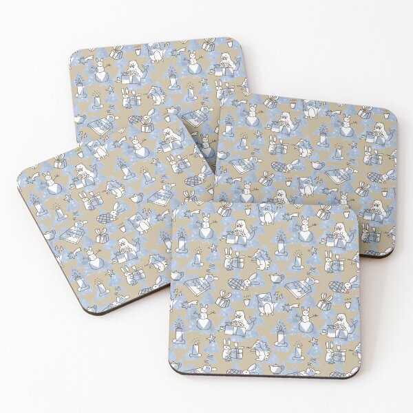 Item preview, Crazy animal exchanging Christmas gifts	 designed and sold by Alessandro Remo Mazzoni Remotextiles.