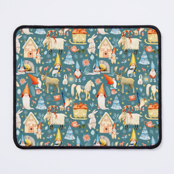 Item preview, Whimsical Nordic Christmas Gnomes with Animals designed and sold by LuciaS.
