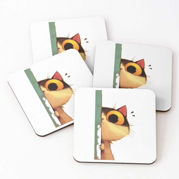Item preview, the funny cat is hiding designed and sold by Shopster381.