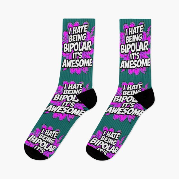 Item preview, I Hate Being Bipolar It's Awesome Funny Quote designed and sold by TheArtOfPat.