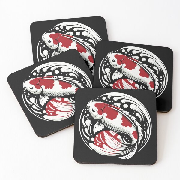 Item preview, Japanese flowing koi fish ( pink koi fish ) designed and sold by Very-Nicely.