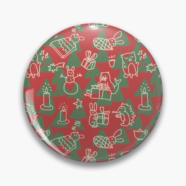 Item preview, Crazy animal exchanging Christmas gifts red green designed and sold by Alessandro Remo Mazzoni Remotextiles.