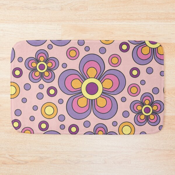 Item preview, Groovy hippie flowers, bigbeat-fueled energetic designs/pastel colors and contrasts.6 designed and sold by My-fake-places.