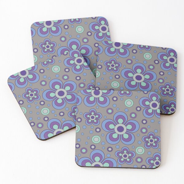 Item preview, Groovy hippie flowers, bigbeat-fueled energetic designs/pastel colors and contrasts.7 designed and sold by My-fake-places.