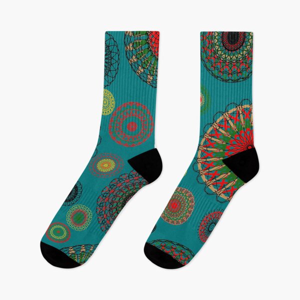 Item preview, Mandala design on teal designed and sold by Fuzzdandy Designs.