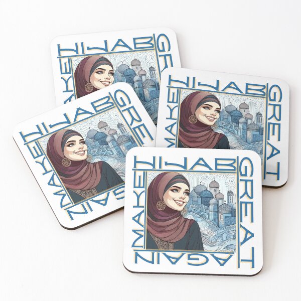 Item preview, Arab girl smiling, make hijab great again (04) designed and sold by W-McSapa.