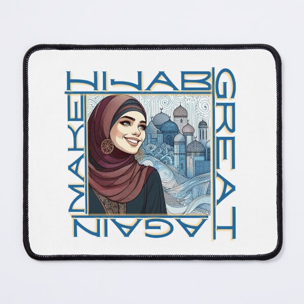 Item preview, Arab girl smiling, make hijab great again (04) designed and sold by W-McSapa.