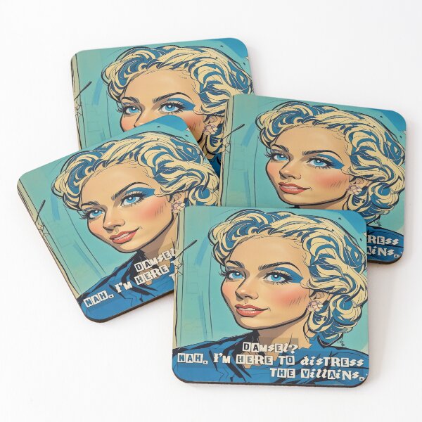 Item preview, Comic-Inspired Feminist Art - "Distress the Villains" designed and sold by gleefulme.