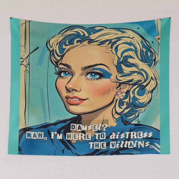 Item preview, Comic-Inspired Feminist Art - "Distress the Villains" designed and sold by gleefulme.
