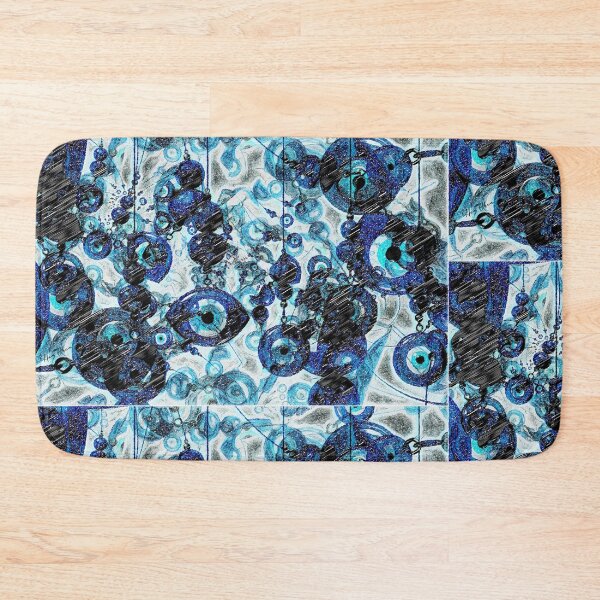 Item preview, evil eye blue abstract designed and sold by Hen-C-Art.