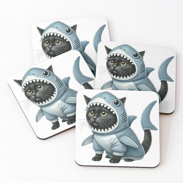 Item preview, Black cat shark costume designed and sold by MellowPeach.