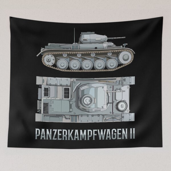 Artikelvorschau, Panzer II - Abbildungsdiagramme deutscher Panzer aus dem 2. Weltkrieg entworfen und verkauft von MilitaryMart.