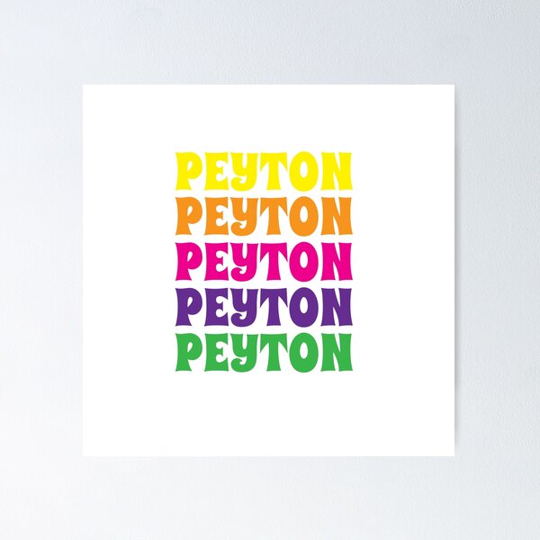 Item preview, Peyton Name Girl Colorful designed and sold by Monika Howarth.