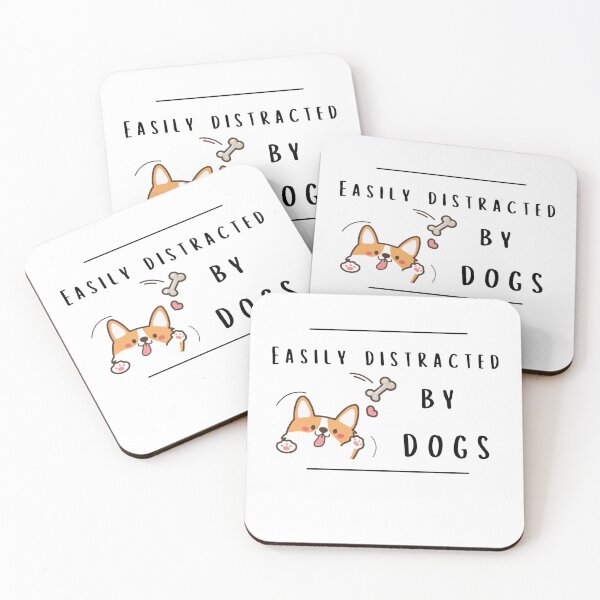 Item preview, Easily Distracted by Dogs  designed and sold by Art-by-Rita.