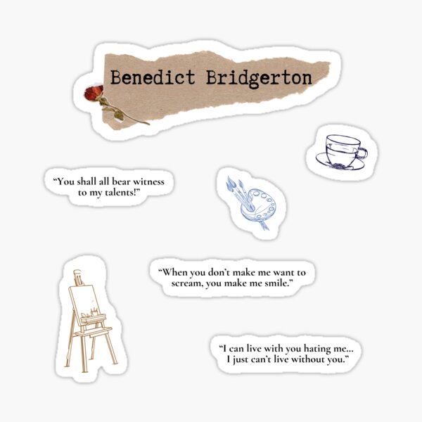 Item preview, Benedict Bridgerton Starter Pack (Bridgerton) - Quotes and Icons designed and sold by MightyPenShop.