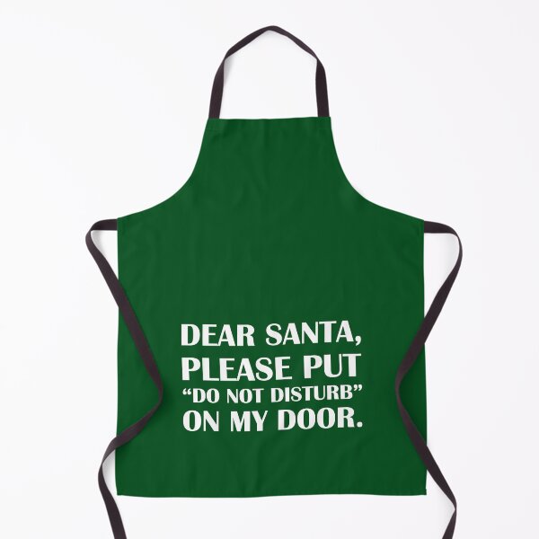 Item preview, Dear Santa, Put “Do Not Disturb” On My Door: Green Edition / Introvert Joke Funny T-Shirt Label designed and sold by introvertvibes.