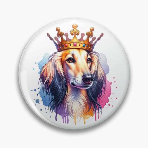 Item preview, Saluki with a Crown designed and sold by MyCozyCorner24.
