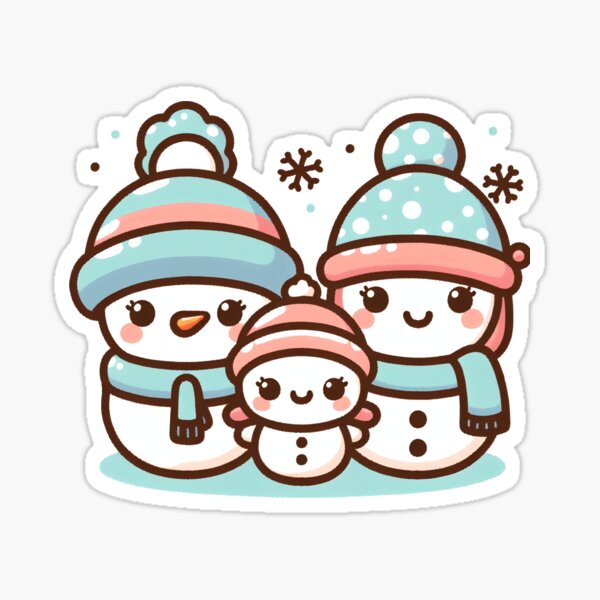 Item preview, snowman family designed and sold by Kobeko.