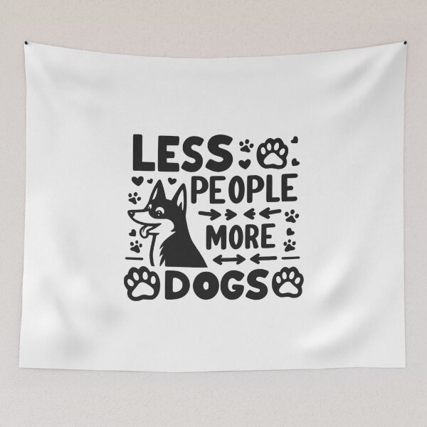 Item preview, Less People More Dogs designed and sold by Frank Ring.