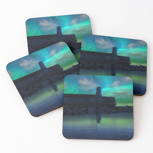 Item preview, Seahouses Northern Lights designed and sold by Alisonchambers2.