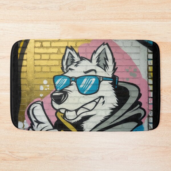 Item preview, Wolf in blue glasses designed and sold by MargoMalej.