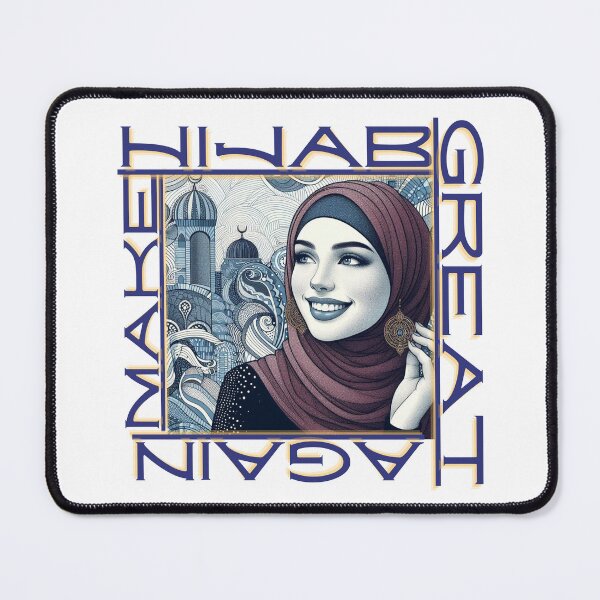 Item preview, Arab girl smiling, make hijab great again (05) designed and sold by W-McSapa.