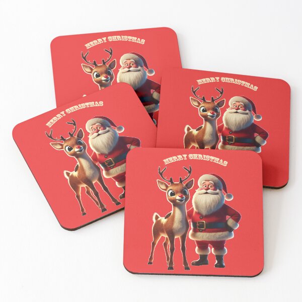 Item preview, Christmas Santa Claus with Rudolph the Red-Nosed Reindeer URM designed and sold by urmaddad.
