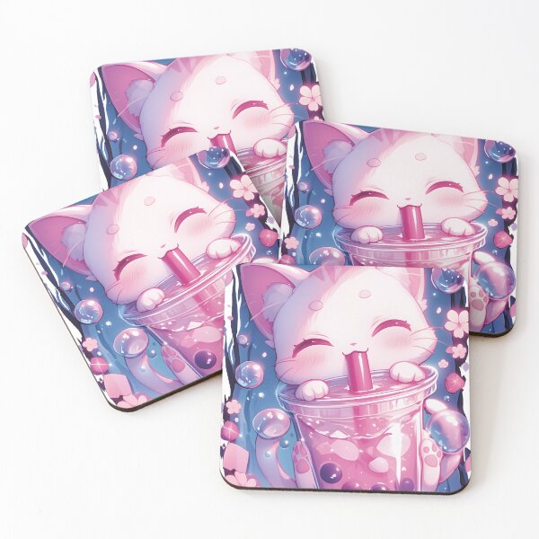 Item preview, cat bubble tea  designed and sold by saberpew.
