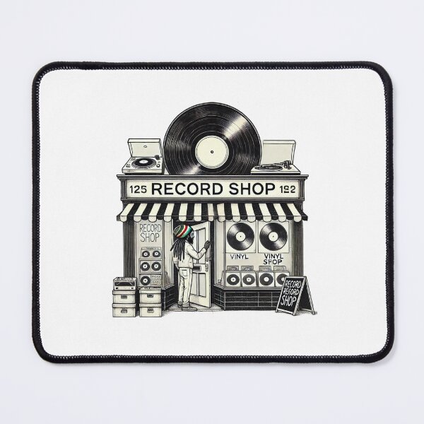 Item preview, Vinyl Vibes Record Shop designed and sold by OldSchoolRetro.