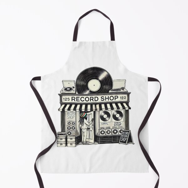 Item preview, Vinyl Vibes Record Shop designed and sold by OldSchoolRetro.