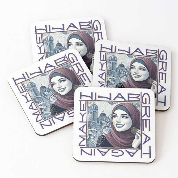 Item preview, Arab girl smiling, make hijab great again (05) designed and sold by W-McSapa.
