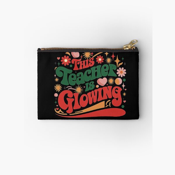 Item preview, This Teacher is Glowing - Retro Flower Design designed and sold by love3617.