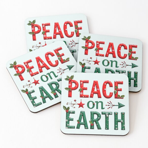 Item preview, Peace On Earth Quote In Christmas Style designed and sold by TheArtOfPat.