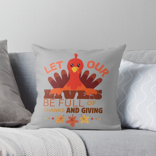 Item preview, Thanksgiving fall Let Our Life Be Full of Thanks and Giving designed and sold by PROTONEDL.