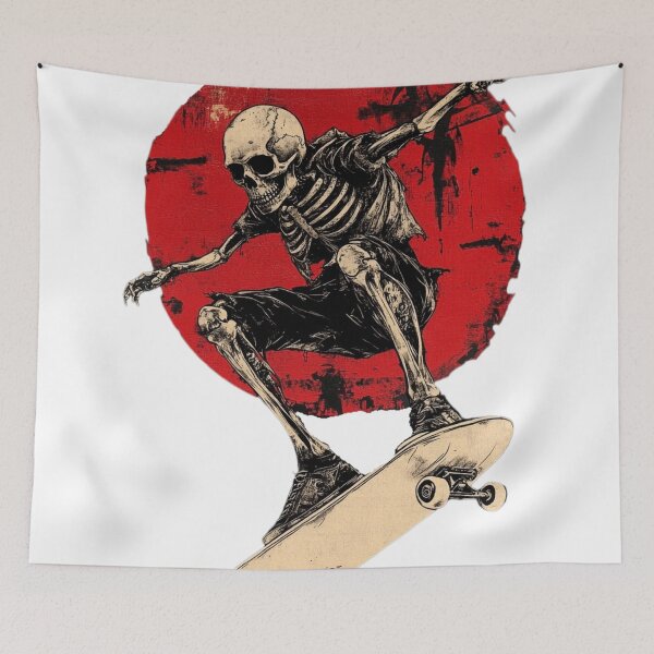Item preview, Skeleton on a Skateboard  designed and sold by HardysHouse.