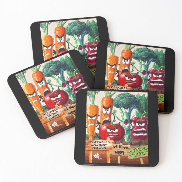 Item preview, Vegetables Against Vegans designed and sold by GeeksLoveDogs.